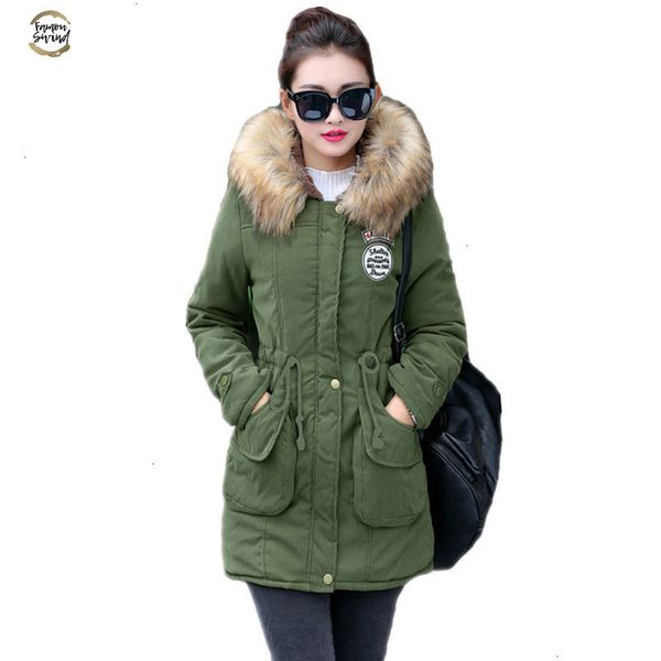 new long parkas female womens winter jacket coat thick cotton warm jacket womens outwear parkas plus size fur coat 2019, Black
new long parkas female womens winter jacket coat thick cotton warm jacket womens outwear parkas plus size fur coat 2019, Black