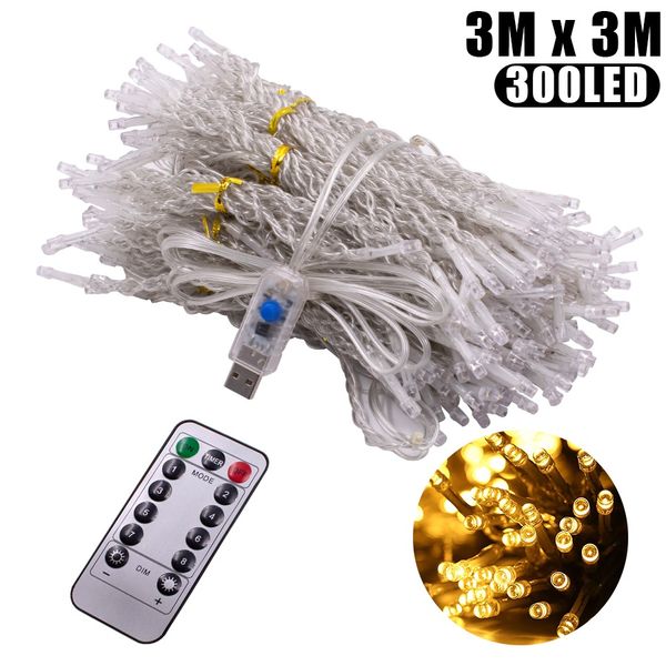 us stock usb curtain string light dimmable 3m x 3m 300-led warm white light romantic christmas wedding outdoor decoration
us stock usb curtain string light dimmable 3m x 3m 300-led warm white light romantic christmas wedding outdoor decoration
