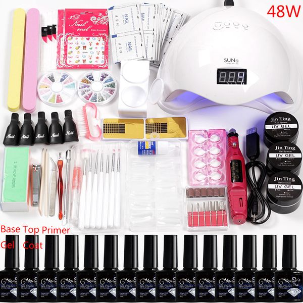 manicure set 36w/48w/80w led uv nail lamp12 color acrylic nail kit gel varnish polish extension set drill bits handle
manicure set 36w/48w/80w led uv nail lamp12 color acrylic nail kit gel varnish polish extension set drill bits handle