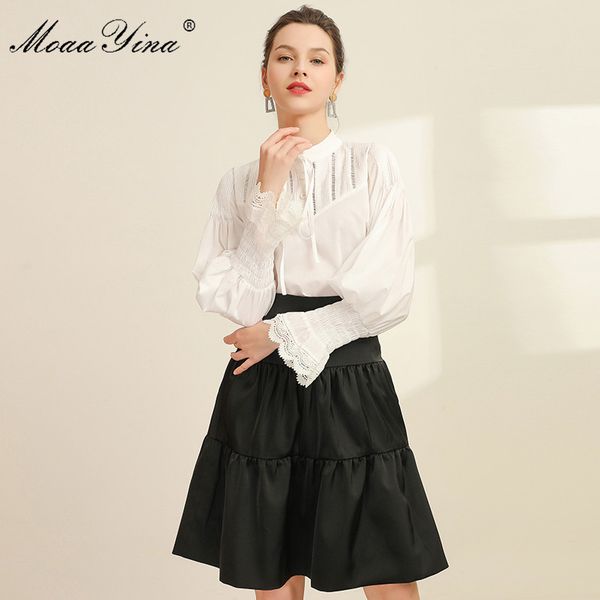 two piece dress moaayina fashion designer set spring summer women lace long sleeve +ball gown skirt two-piece suit, White
two piece dress moaayina fashion designer set spring summer women lace long sleeve +ball gown skirt two-piece suit, White