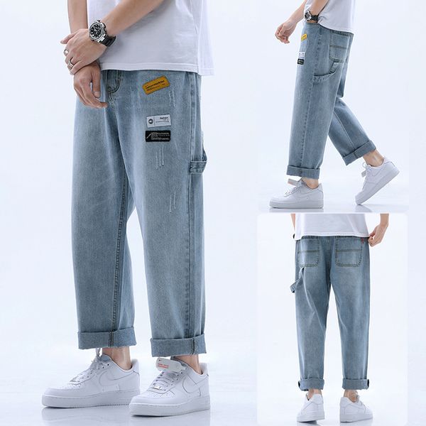 2020 straight pants wide leg loose men's jeans thin black fashion, Black;gray
2020 straight pants wide leg loose men's jeans thin black fashion, Black;gray