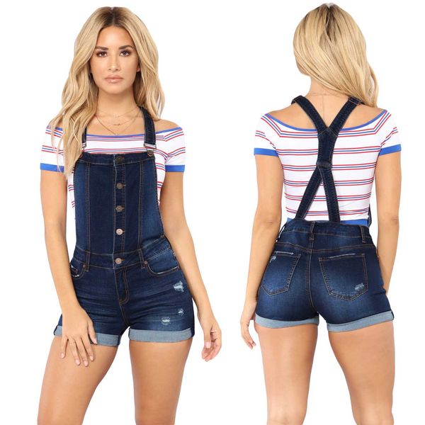 Women Denim Dungarees Ladies Playsuit Jumpsuit Jeans Casual Romper Buttons Overall Shorts With Pocket
Women Denim Dungarees Ladies Playsuit Jumpsuit Jeans Casual Romper Buttons Overall Shorts With Pocket