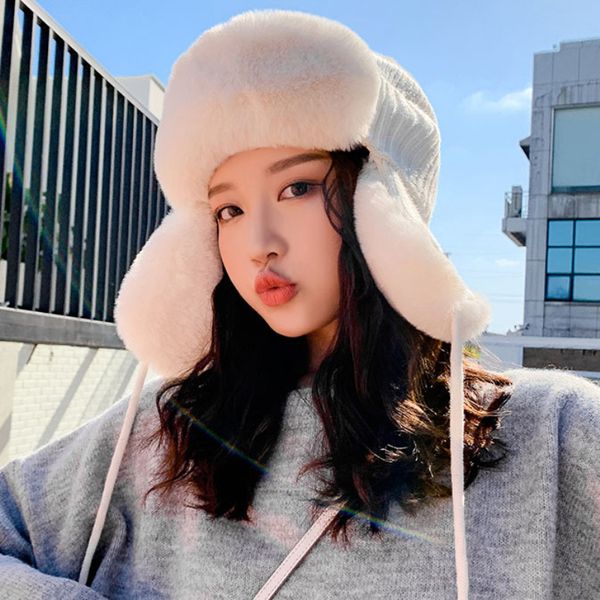ht2845 thick warm knitted hat ladies solid russian fur hat women snow ski trapper earflap cap female bomber warm russian cap, Blue;gray
ht2845 thick warm knitted hat ladies solid russian fur hat women snow ski trapper earflap cap female bomber warm russian cap, Blue;gray