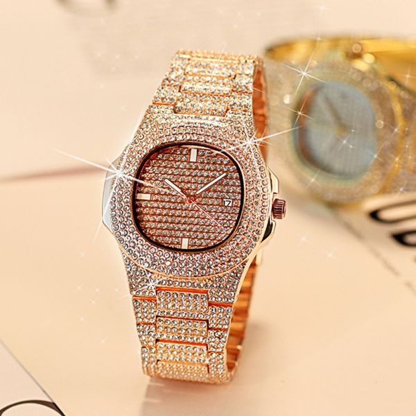 women gold diamond calendar watches women new watch geneva designer ladies watch quartz wrist gifts for, Slivery;brown
women gold diamond calendar watches women new watch geneva designer ladies watch quartz wrist gifts for, Slivery;brown