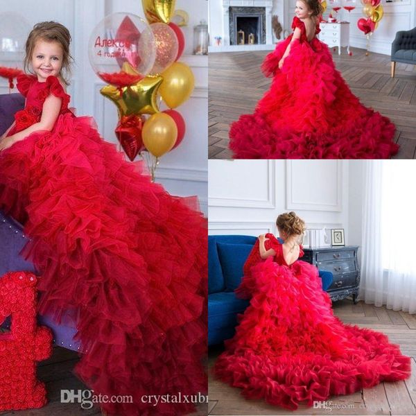 red princess girls pageant dresses jewel neck tulle tiered ruffles short sleeves long train backless kids wedding flower girls dress, White;red
red princess girls pageant dresses jewel neck tulle tiered ruffles short sleeves long train backless kids wedding flower girls dress, White;red