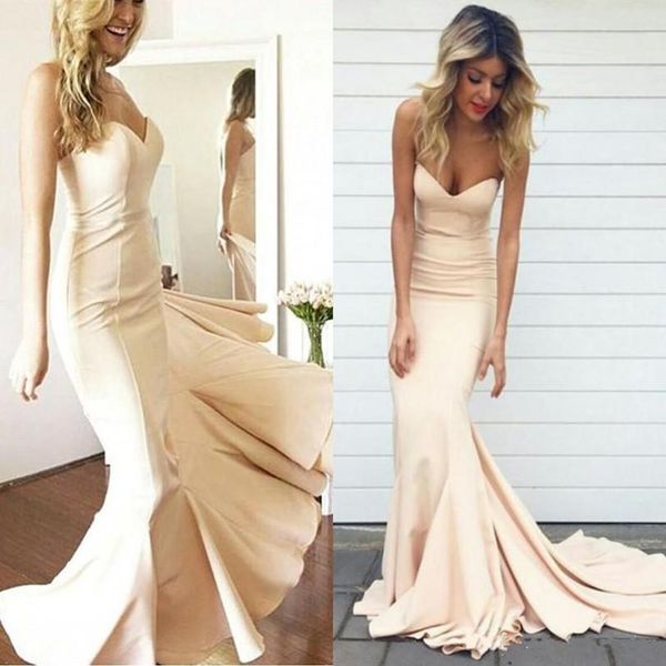 simple mermaid evening dress light champagne sweetheart halter prom long special occasion, Black;red
simple mermaid evening dress light champagne sweetheart halter prom long special occasion, Black;red
