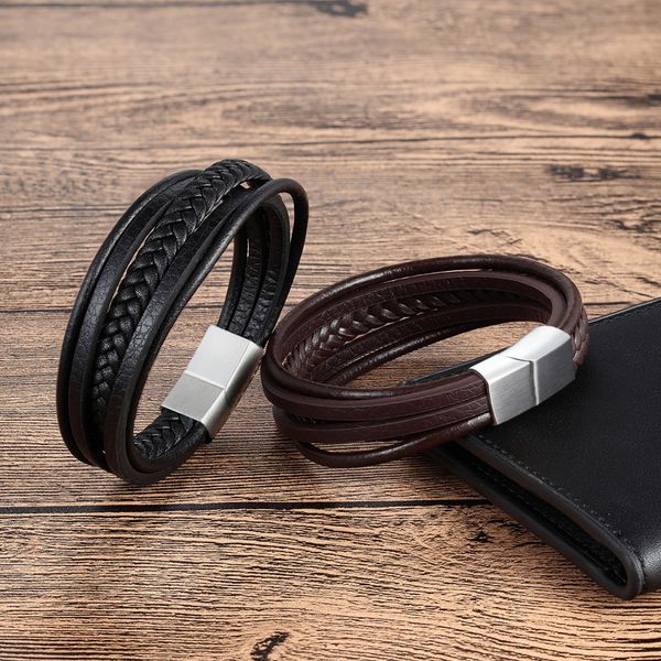 bangle tjp design multi-layers braided genuine leather bracelet & for men male hand jewelry birthday gift, Black
bangle tjp design multi-layers braided genuine leather bracelet & for men male hand jewelry birthday gift, Black