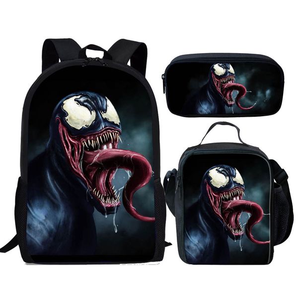 venom backpack boys large capacity book bag black men's casual daypack 3pcs school bag and pencil case mochila teenage boys
venom backpack boys large capacity book bag black men's casual daypack 3pcs school bag and pencil case mochila teenage boys