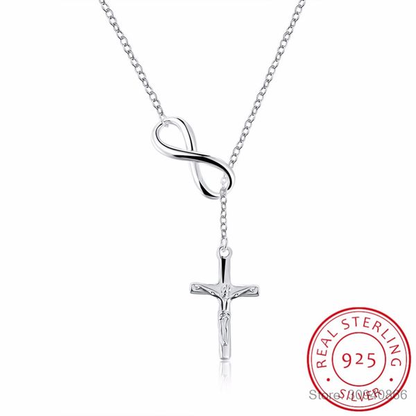 925 sterling silver infinity love necklace with cross fashion chain necklaces for women wedding jewelry necklaces pendants
925 sterling silver infinity love necklace with cross fashion chain necklaces for women wedding jewelry necklaces pendants