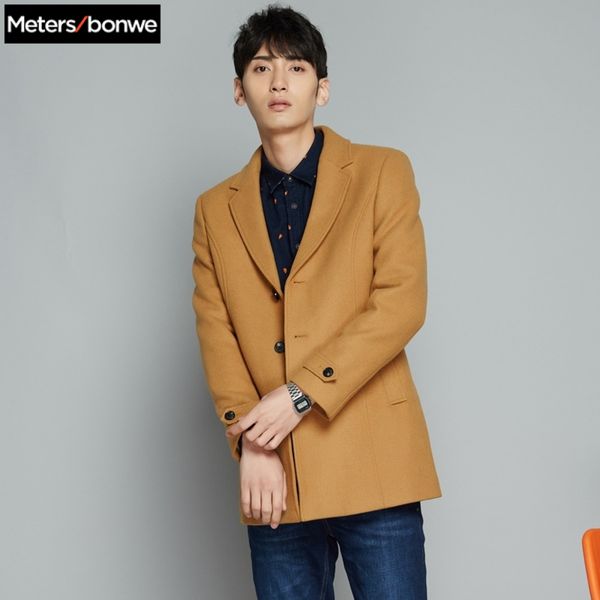 metersbonwe winter casual men wool coat solid color overcoat korean jackets youth, Black
metersbonwe winter casual men wool coat solid color overcoat korean jackets youth, Black