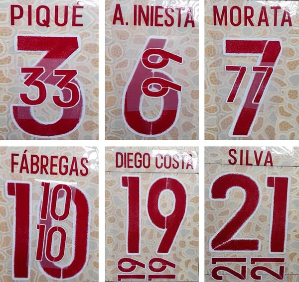 2016 spain away red printing soccer nameset pique a.iniesta silva player's stamping letters printed football font impressed plastic sti
2016 spain away red printing soccer nameset pique a.iniesta silva player's stamping letters printed football font impressed plastic sti