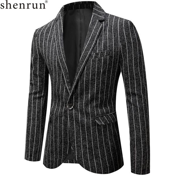shenrun men jacket blazers black beige blue stripe suit jackets spring autumn fashion man blazer groom business causal formal, White;black
shenrun men jacket blazers black beige blue stripe suit jackets spring autumn fashion man blazer groom business causal formal, White;black