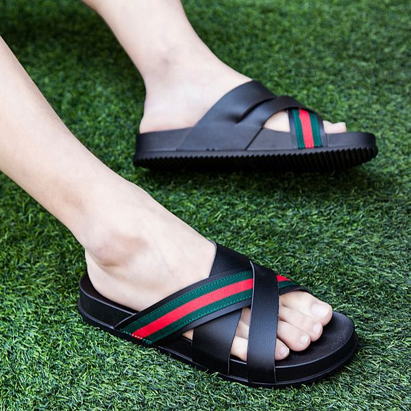slippers men's summer outdoor word drag beach sandals herringbone sandals korean fashion wear casual personality tide, Black
slippers men's summer outdoor word drag beach sandals herringbone sandals korean fashion wear casual personality tide, Black