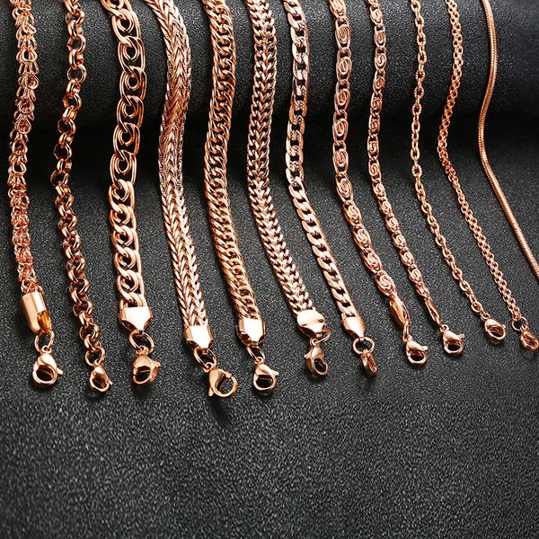vnox 585 rose gold curb snail foxtail link chains necklaces for women men choker collar gifts jewelry, Silver
vnox 585 rose gold curb snail foxtail link chains necklaces for women men choker collar gifts jewelry, Silver