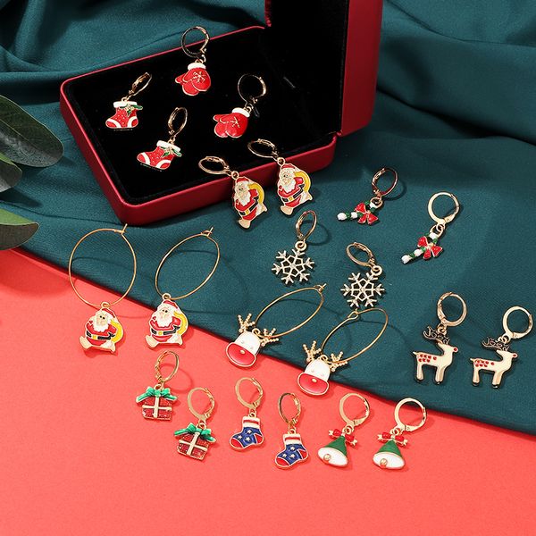 naizhu wedding accessories theme new christmas ornaments cute cartoon flag christmas stocking earring snowflake elk earrings, White
naizhu wedding accessories theme new christmas ornaments cute cartoon flag christmas stocking earring snowflake elk earrings, White