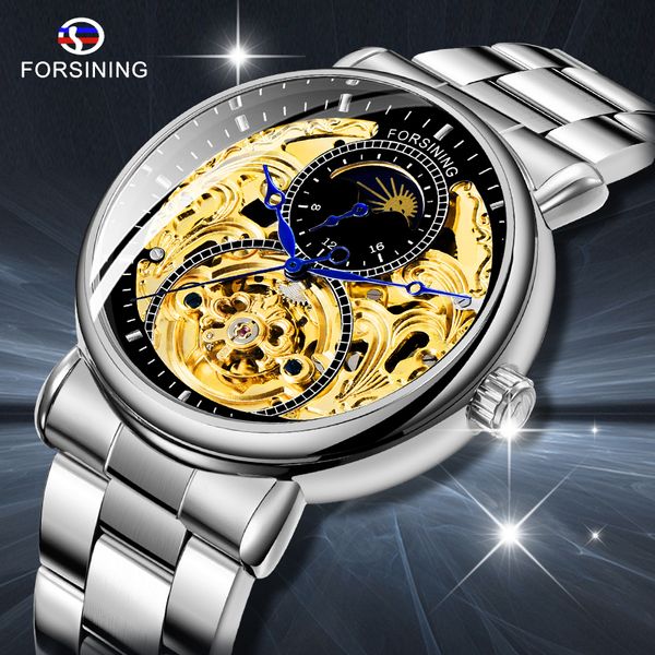 forining brand men watch automatic mechanical watch moon phase watches for mens skeleton male clock relogio masculino gifts, Slivery;brown
forining brand men watch automatic mechanical watch moon phase watches for mens skeleton male clock relogio masculino gifts, Slivery;brown