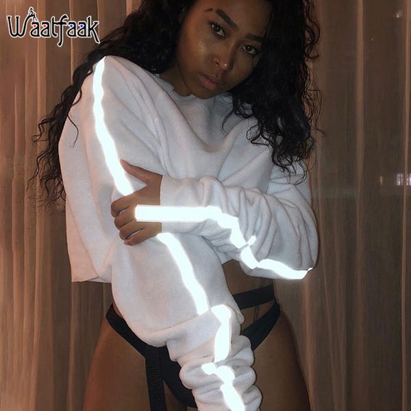 waatfaak streetwear crop sweatshirt women black white reflective patchwork crop hoodies round neck casual pullover fashion
waatfaak streetwear crop sweatshirt women black white reflective patchwork crop hoodies round neck casual pullover fashion