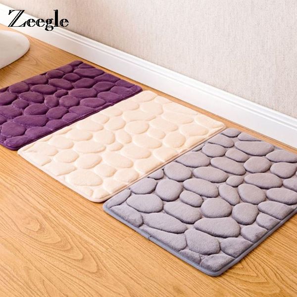 zeegle 3dstone printed coral fleece sponge bathroom carpets anti-slip absorbent toilet rug bedroom floor mats entrance door mat
zeegle 3dstone printed coral fleece sponge bathroom carpets anti-slip absorbent toilet rug bedroom floor mats entrance door mat