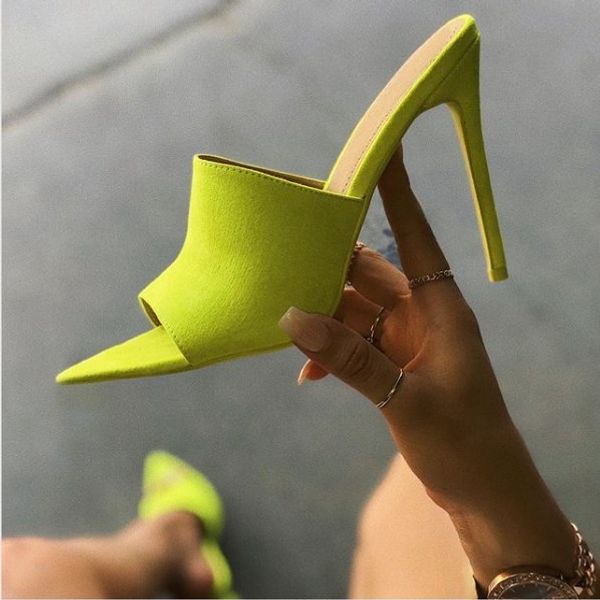 eoeodoit 2019 summer pumps slippers long pointy toe candy color ultra high stiletto heels pumps sandals women club shoes, Black
eoeodoit 2019 summer pumps slippers long pointy toe candy color ultra high stiletto heels pumps sandals women club shoes, Black