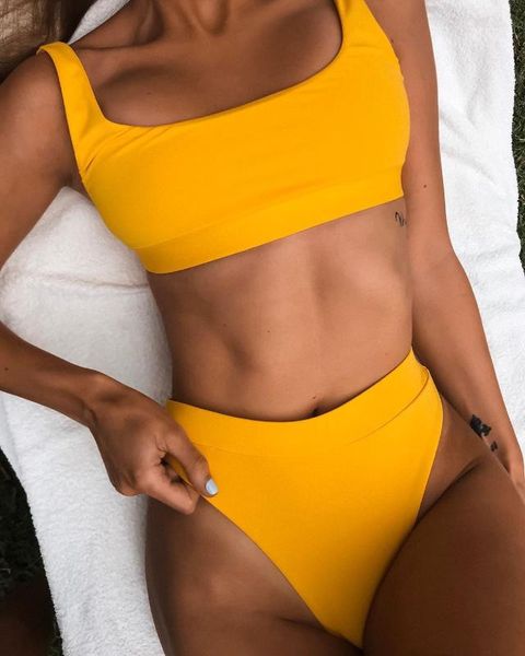 2020 high waist bathing suits push up yellow swimsuit women sport crop bikini sets woman beach swimwear brazilian clothes
2020 high waist bathing suits push up yellow swimsuit women sport crop bikini sets woman beach swimwear brazilian clothes