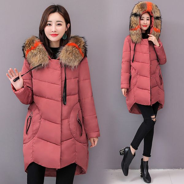 women's long section new down jacket cotton winter coat loose coat size l-5xl, Black
women's long section new down jacket cotton winter coat loose coat size l-5xl, Black