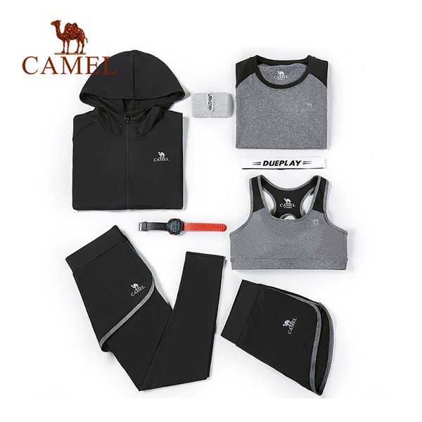 camel women sports shirts running bra vest suit set yoga pants fitness legging training tight gym coat midriff breathable, Black;blue
camel women sports shirts running bra vest suit set yoga pants fitness legging training tight gym coat midriff breathable, Black;blue