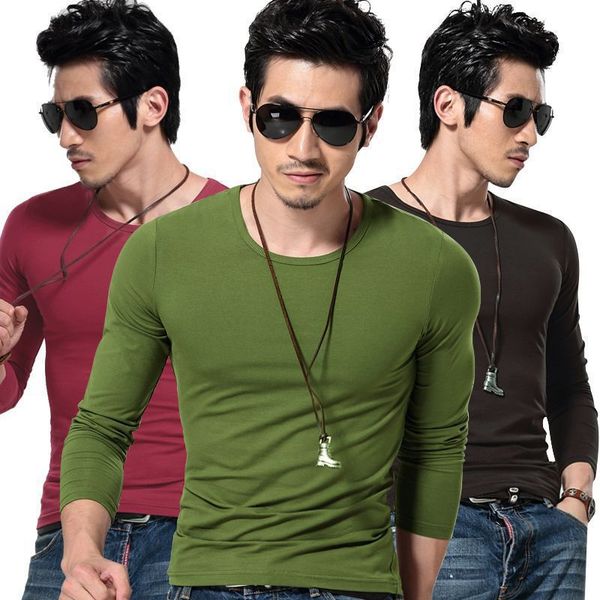 19 осень и зима мужские футболки с длинным рукавом slim fit сплошной цвет круглый вырез пуловер мужская одежда базовая рубашка для борьбы мн, White;black
19 осень и зима мужские футболки с длинным рукавом slim fit сплошной цвет круглый вырез пуловер мужская одежда базовая рубашка для борьбы мн, White;black