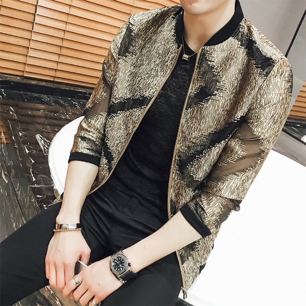 2017 mens summer jackets thin gold bomber jackets mens transparent see through clothing chaqueta hombre club outfit, Black;brown
2017 mens summer jackets thin gold bomber jackets mens transparent see through clothing chaqueta hombre club outfit, Black;brown