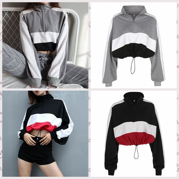 designer womens sweaters fashion brand hoodies with zipper womens short clashing sweatshirts luxury fleece hoodies size s- wholesales, Black
designer womens sweaters fashion brand hoodies with zipper womens short clashing sweatshirts luxury fleece hoodies size s- wholesales, Black