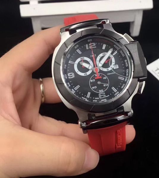 секундомер RED RUBBER BET QUARTZ Все работы ДАТА Высокое качество T048 1853 sport 45MM мужские часы
секундомер RED RUBBER BET QUARTZ Все работы ДАТА Высокое качество T048 1853 sport 45MM мужские часы