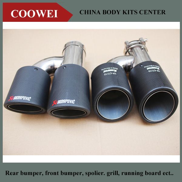 2pcs (left+right) 63-101mm dual akrapovic exhaust tip carbon fiber tail tip exhaust pipe tail quad muffler
2pcs (left+right) 63-101mm dual akrapovic exhaust tip carbon fiber tail tip exhaust pipe tail quad muffler