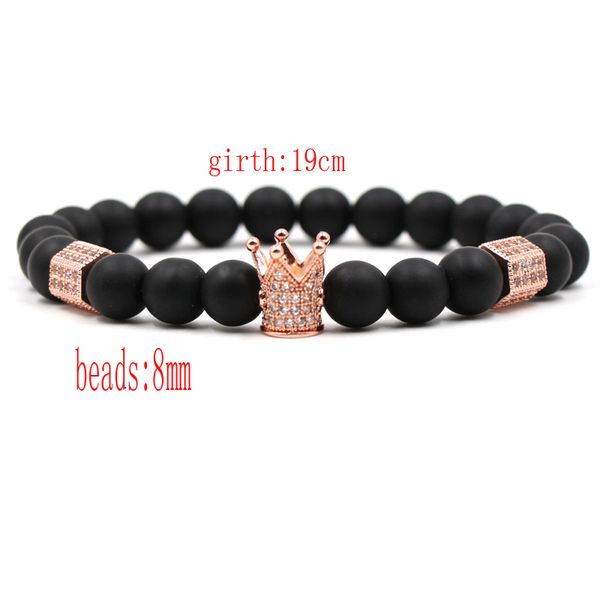 2019 micro inset white zircon crown accessories jewelry bangle fashion white pine stone tiger eye beads bracelet for men women, Black
2019 micro inset white zircon crown accessories jewelry bangle fashion white pine stone tiger eye beads bracelet for men women, Black