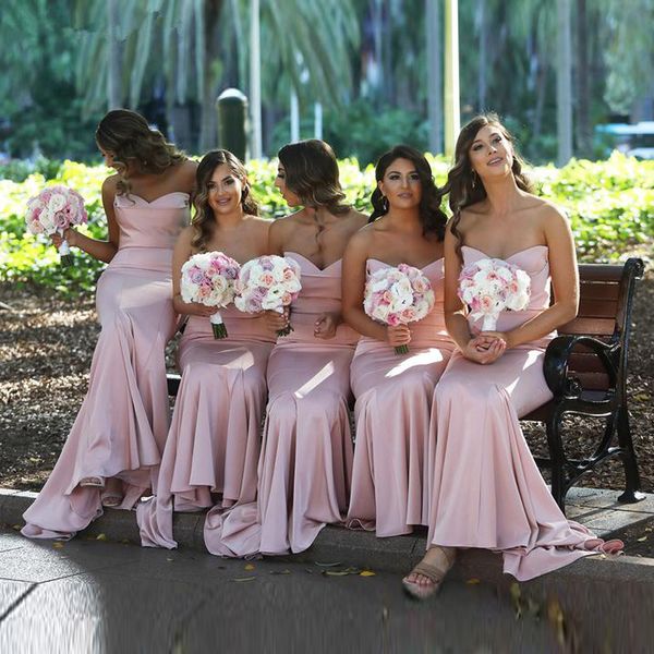 wholesale pink mermaid long bridesmaid dress sweetheart low back design evening gown sweep train satin prom wears, White;pink
wholesale pink mermaid long bridesmaid dress sweetheart low back design evening gown sweep train satin prom wears, White;pink