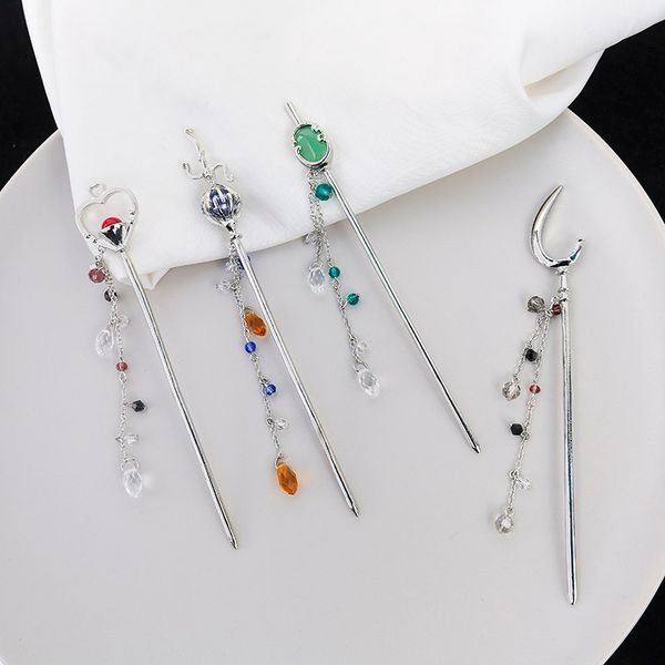 2020 new fashion love hollow tassel pendant personality boho ethnic style glamour girl headdress wild hairpin for women jewelry, Golden;white
2020 new fashion love hollow tassel pendant personality boho ethnic style glamour girl headdress wild hairpin for women jewelry, Golden;white