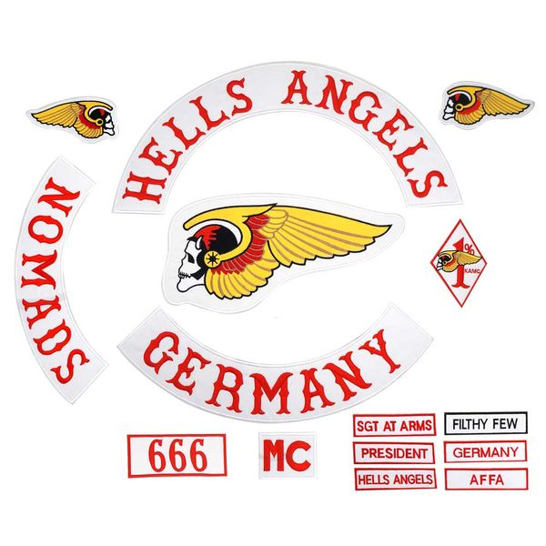 Large fa hion full et back embroidered patch motorcycle biker club full back patche brand, Black
Large fa hion full et back embroidered patch motorcycle biker club full back patche brand, Black