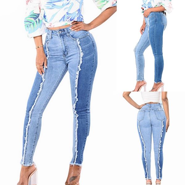 fashion jeans for women plus size high waist tassel splice zipper stretch jeans leggings skinny slim fitness pants trousers l42, Blue
fashion jeans for women plus size high waist tassel splice zipper stretch jeans leggings skinny slim fitness pants trousers l42, Blue
