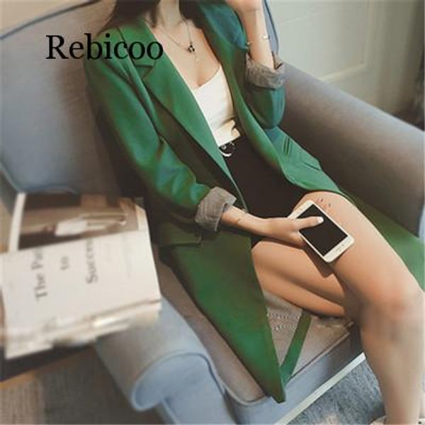 single one button women long blazer jacket spring autumn slim outwear elegant overcoat 2 pockets suits coat female, White;black
single one button women long blazer jacket spring autumn slim outwear elegant overcoat 2 pockets suits coat female, White;black