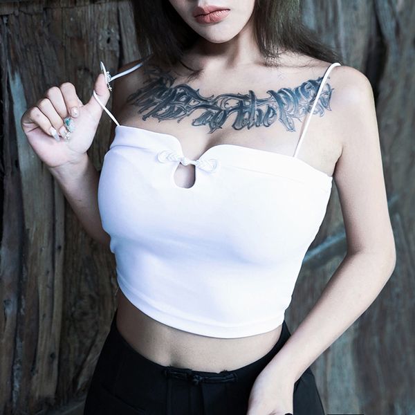stretch comfortable camis women girls short crop camis vest black white clubwear female gothic tank
stretch comfortable camis women girls short crop camis vest black white clubwear female gothic tank