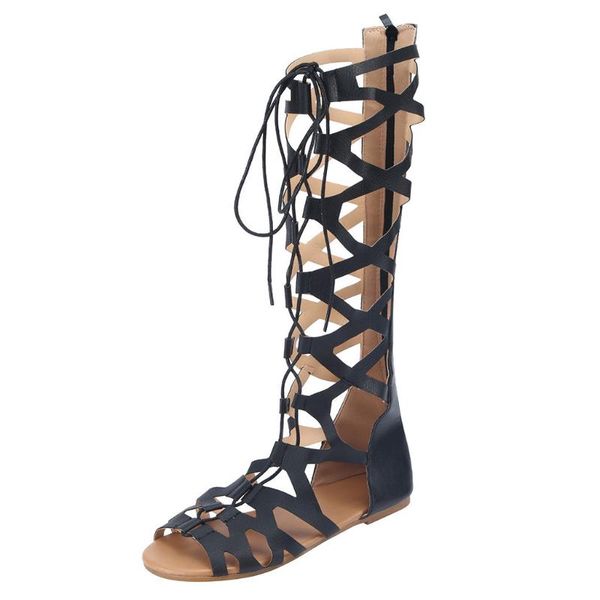 woman shoes summer women ladies fashion casual flats knee high boots roma shoes sandals round toe leisure zapatos mujer, Black
woman shoes summer women ladies fashion casual flats knee high boots roma shoes sandals round toe leisure zapatos mujer, Black