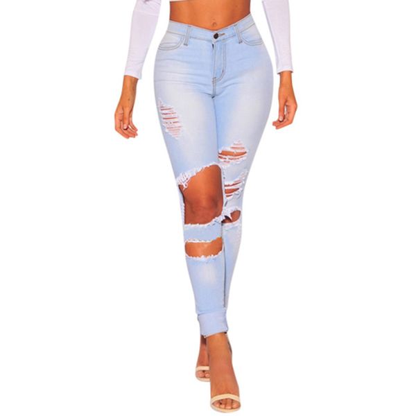 jenyage ripped jeans for women 2019 runway high waist street bodycon stretchy hollow out boyfriend skinny jeans cowboy 30, Blue
jenyage ripped jeans for women 2019 runway high waist street bodycon stretchy hollow out boyfriend skinny jeans cowboy 30, Blue