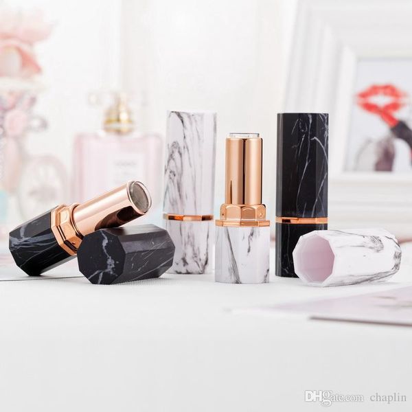 12.1mm enneagon whie black marble pattern lipstick tube empty classic stylish square lip gloss container rotating lipstick bottles
12.1mm enneagon whie black marble pattern lipstick tube empty classic stylish square lip gloss container rotating lipstick bottles
