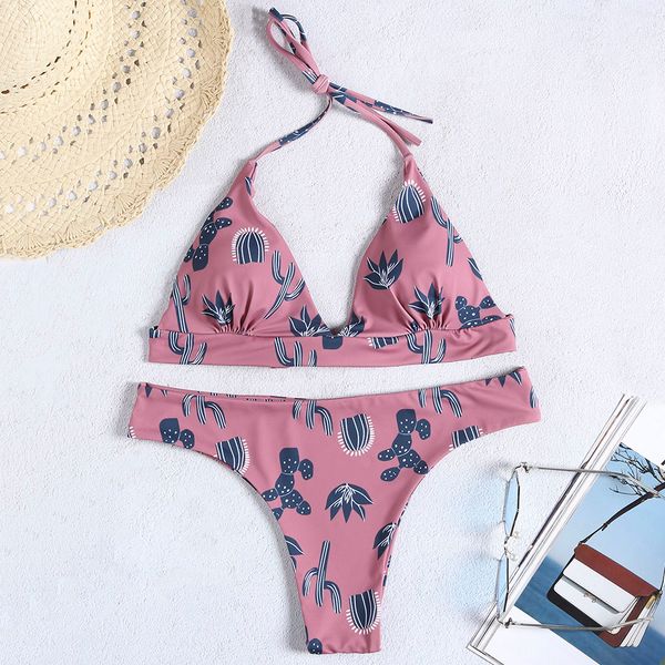 charmma women bikinis set bathing suits cactus printed adjustable halter straps low waist bikini set for swimsuit swimwear, White;black
charmma women bikinis set bathing suits cactus printed adjustable halter straps low waist bikini set for swimsuit swimwear, White;black