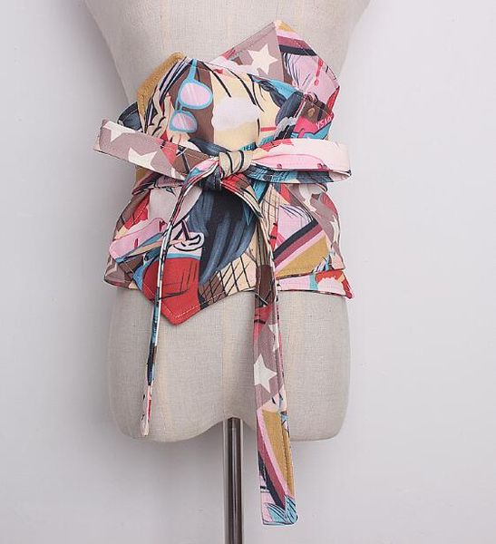 women's runway fashion print wide bow cummerbunds female vintage dress corsets waistband belts decoration wide belt r913, Black;brown
women's runway fashion print wide bow cummerbunds female vintage dress corsets waistband belts decoration wide belt r913, Black;brown