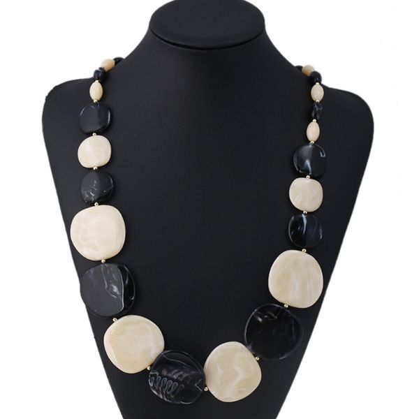 europe and america bohemian geometric round clavicle chain necklace multicolor quality black fashion colorful necklace, Silver
europe and america bohemian geometric round clavicle chain necklace multicolor quality black fashion colorful necklace, Silver