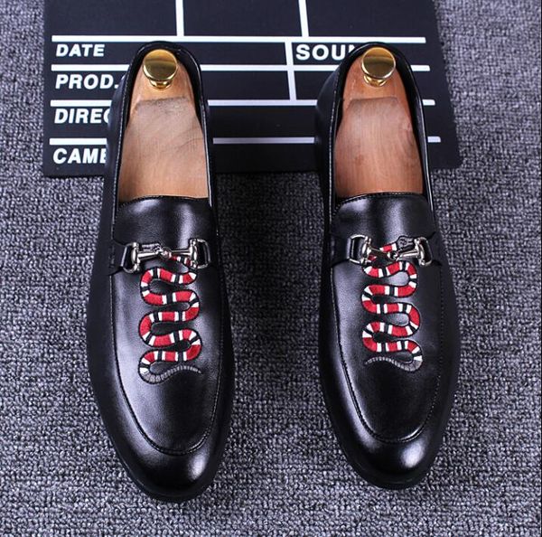 men's casual loafers leather dress shoes embroidery formal leather shoes men wedding party shoes n61, Black
men's casual loafers leather dress shoes embroidery formal leather shoes men wedding party shoes n61, Black