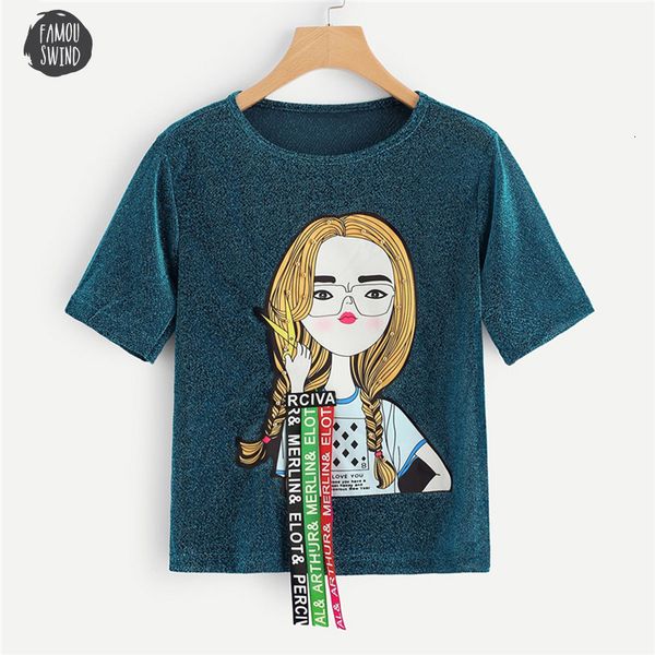 turquoise figure print tshirt studs detail glitter tee women 2019 summer streetwear casual fashion short sleeve, White
turquoise figure print tshirt studs detail glitter tee women 2019 summer streetwear casual fashion short sleeve, White