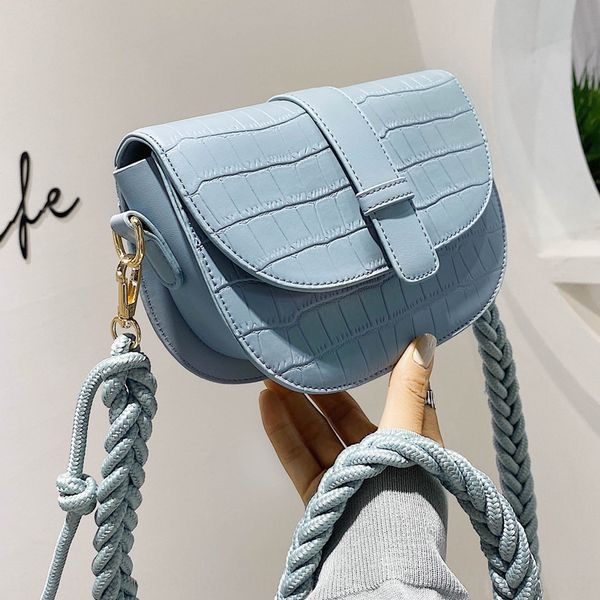small women's and bread bag 2020 texture bag fashionable single shoulder slant single all-match soft bread, White
small women's and bread bag 2020 texture bag fashionable single shoulder slant single all-match soft bread, White