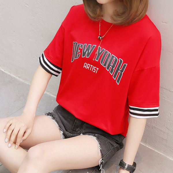 all-cotton t-shirt women's 2019 summer new style students women's dress korean-style t-shirt short sleeved base shirt in, White
all-cotton t-shirt women's 2019 summer new style students women's dress korean-style t-shirt short sleeved base shirt in, White