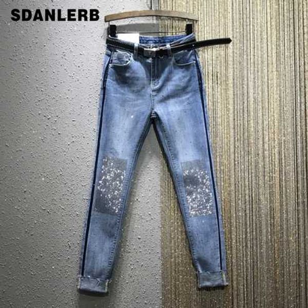 blue jeans woman 2020 spring new high-waist slim-fit stretch drilling denim pencil pants women's jeans ladies
blue jeans woman 2020 spring new high-waist slim-fit stretch drilling denim pencil pants women's jeans ladies