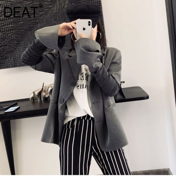 deat 2020 spring new korean style sleeve long sleeve notched single-breasted suit two-piece lapel jacket fashion clothing qf977, White;black
deat 2020 spring new korean style sleeve long sleeve notched single-breasted suit two-piece lapel jacket fashion clothing qf977, White;black
